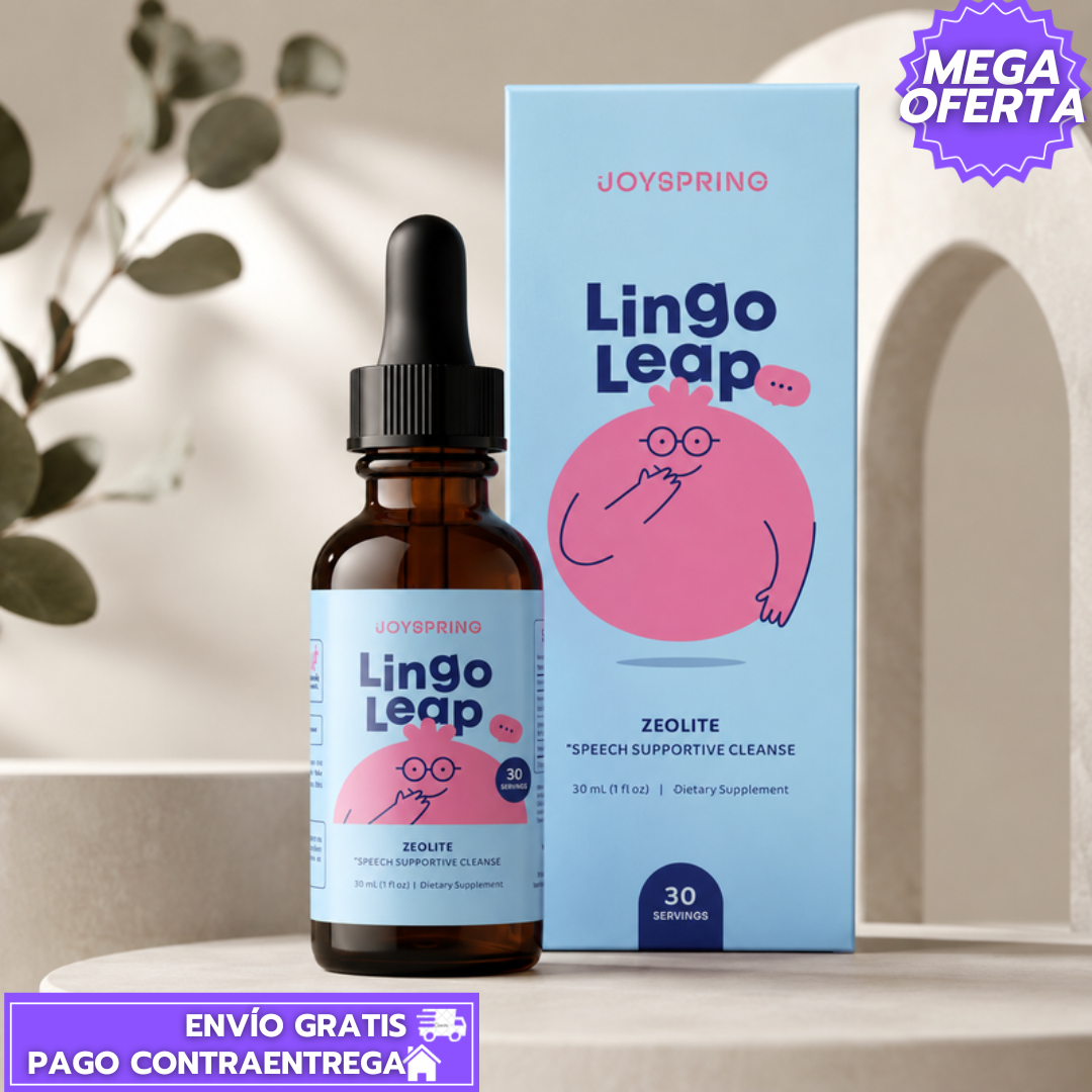 Lingo Leap: Gotas naturales para apoyar el habla, la comunicación y el aprendizaje infantil.
