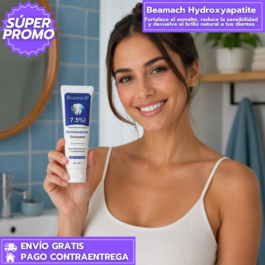 Beamach Hydroxyapatite: Fortalece el esmalte, reduce la sensibilidad y devuelve el brillo natural a tus dientes