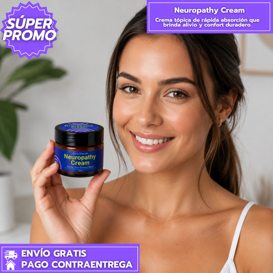 Neuropathy Cream: Crema tópica de rápida absorción que brinda alivio y confort duradero.