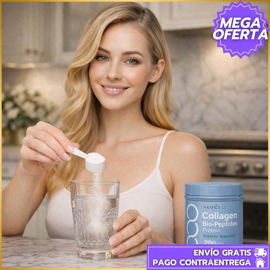Collagen Bio-Peptides: Colágeno de alta absorción para piel, cabello, uñas y articulaciones.