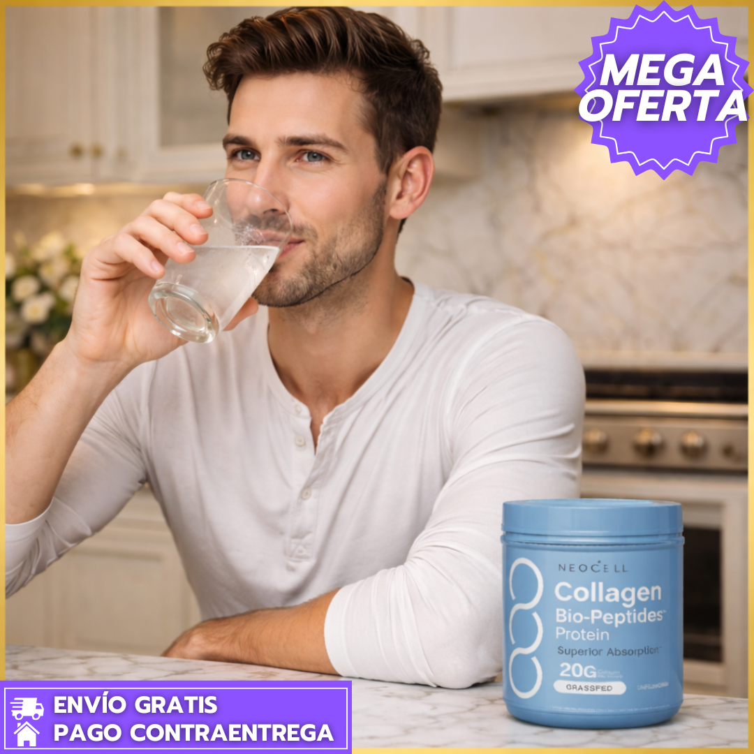 Collagen Bio-Peptides: Colágeno de alta absorción para piel, cabello, uñas y articulaciones.