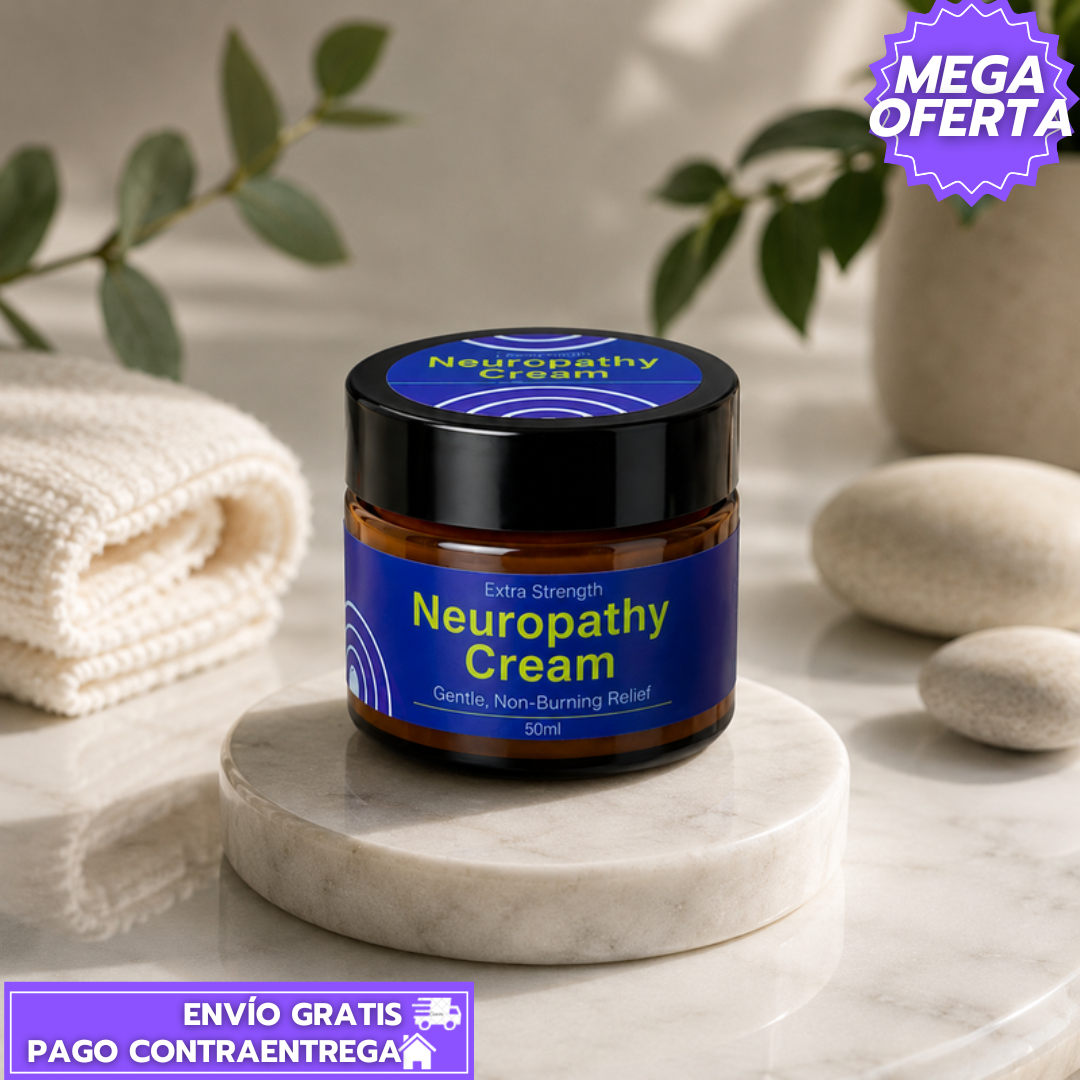Neuropathy Cream: Crema tópica de rápida absorción que brinda alivio y confort duradero.